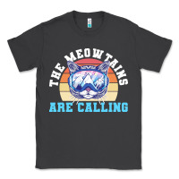 Smoke skiing t  shirt ski goggles cat the meowtains are calling skier winter Classic Tee - linhVisuals