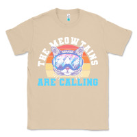 Mushroom skiing t  shirt ski goggles cat the meowtains are calling skier winter Classic Tee - linhVisuals