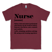 Burgundy nurse Classic Tee - linhVisuals