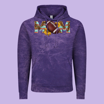 American Football Mom Vintage Hoodie Designed By Barkaloodesign