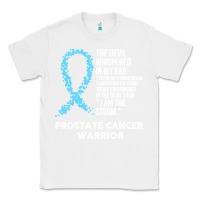 White prostate cancer t  shirt the devil  prostate cancer awareness support Classic Tee - linhVisuals
