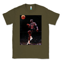 Army Green Michael JorDunk Classic Tee - linhVisuals