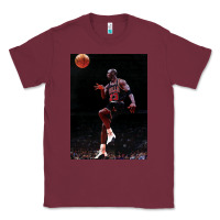Burgundy Michael JorDunk Classic Tee - linhVisuals