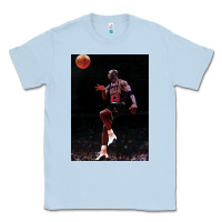 Dusty Blue Michael JorDunk Classic Tee - linhVisuals