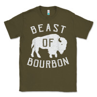 Army Green beast of bourbon drinking whiskey design bison buffalo party t shirt Classic Tee - linhVisuals