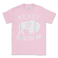 Bubblegum Pink beast of bourbon drinking whiskey design bison buffalo party t shirt Classic Tee - linhVisuals
