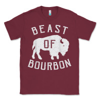 Burgundy beast of bourbon drinking whiskey design bison buffalo party t shirt Classic Tee - linhVisuals