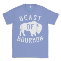 Colony Blue beast of bourbon drinking whiskey design bison buffalo party t shirt Classic Tee - linhVisuals