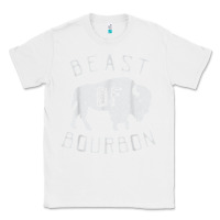 White beast of bourbon drinking whiskey design bison buffalo party t shirt Classic Tee - linhVisuals
