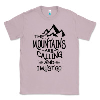Lilac the mountains are calling and i must go   black Classic Tee - linhVisuals
