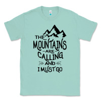 Seafoam the mountains are calling and i must go   black Classic Tee - linhVisuals