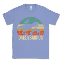 Colony Blue daddy dinosaur daddysaurus 3 three kids xmas christmas gift t shirt Classic Tee - linhVisuals