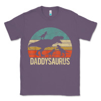Lavender daddy dinosaur daddysaurus 3 three kids xmas christmas gift t shirt Classic Tee - linhVisuals