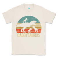 Natural daddy dinosaur daddysaurus 3 three kids xmas christmas gift t shirt Classic Tee - linhVisuals