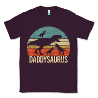 Plum daddy dinosaur daddysaurus 3 three kids xmas christmas gift t shirt Classic Tee - linhVisuals