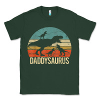 Sports Green daddy dinosaur daddysaurus 3 three kids xmas christmas gift t shirt Classic Tee - linhVisuals