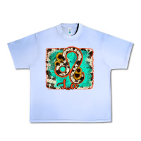 Grape Ice leo turquoise cowhide Urban Heavy Tee - RanaPortraitStore