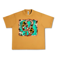 Peanut Butter leo turquoise cowhide Urban Heavy Tee - RanaPortraitStore