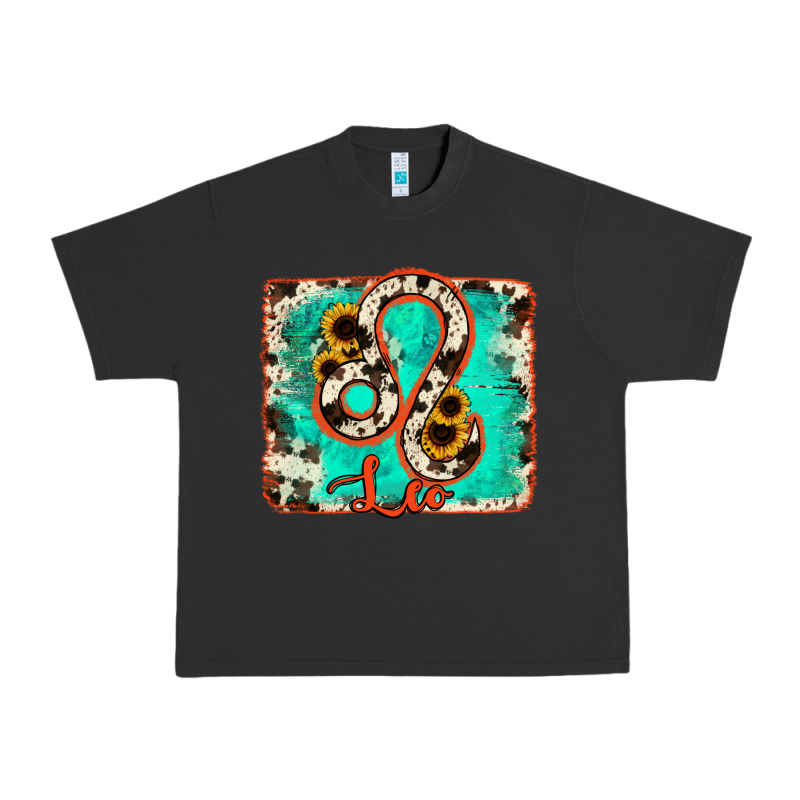 Leo Turquoise Cowhide Urban Heavy Tee by RanaPortraitStore | Teevron