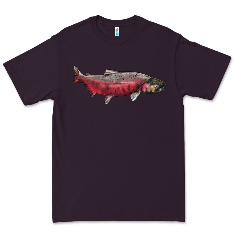 Chinook Salmon Fish Illustrations Premium Tee by LillyAllenDesigns | Teevron