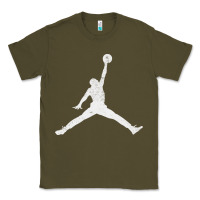 Army Green Slam Dunk Vintage Classic Tee - linhVisuals