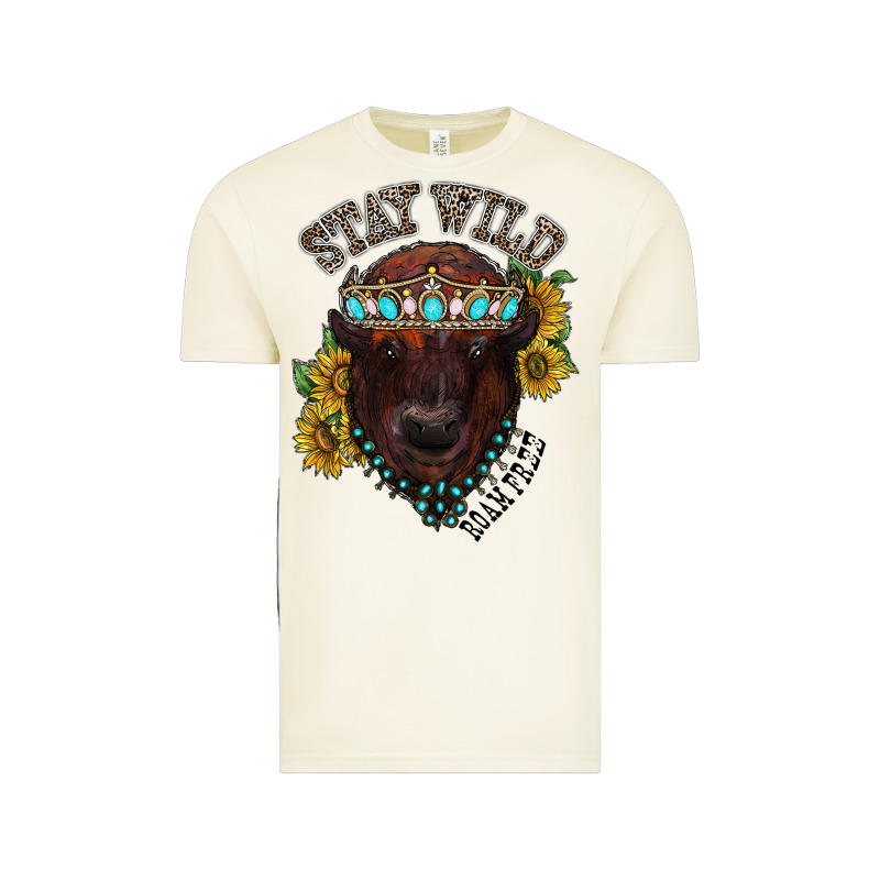 Turquoise Bison Vintage Tee by RacoonDesign | Teevron