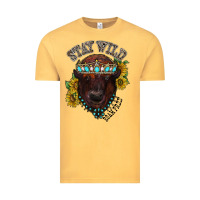 Vintage Mustard turquoise bison Vintage Tee - RacoonDesign