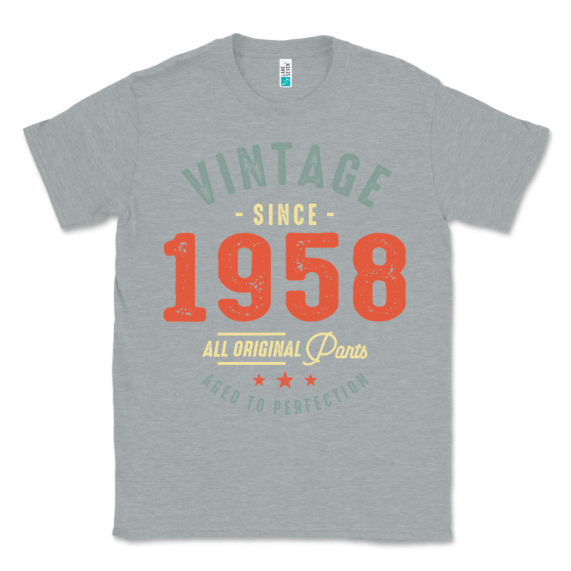 Vintage Since 1958 - 64th Birthday Retro Classic Classic Tee by linhVisuals | Teevron