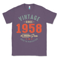 Lavender Vintage Since 1958 - 64th Birthday Retro Classic Classic Tee - linhVisuals