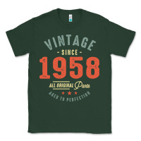 Sports Green Vintage Since 1958 - 64th Birthday Retro Classic Classic Tee - linhVisuals