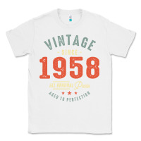 White Vintage Since 1958 - 64th Birthday Retro Classic Classic Tee - linhVisuals