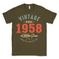 Army Green Vintage Since 1958 - 64th Birthday Retro Classic Classic Tee - linhVisuals