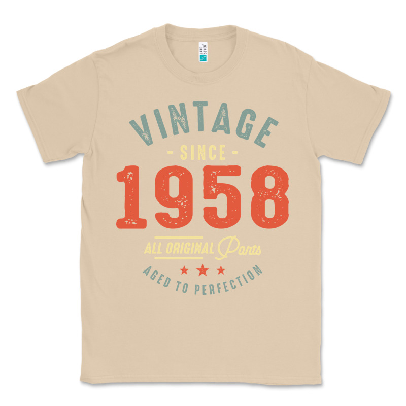 Vintage Since 1958 - 64th Birthday Retro Classic Classic Tee by linhVisuals | Teevron