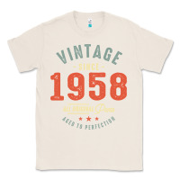 Natural Vintage Since 1958 - 64th Birthday Retro Classic Classic Tee - linhVisuals