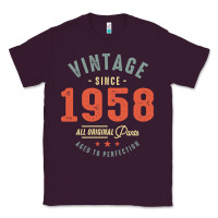 Plum Vintage Since 1958 - 64th Birthday Retro Classic Classic Tee - linhVisuals