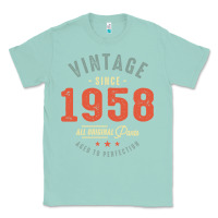 Seafoam Vintage Since 1958 - 64th Birthday Retro Classic Classic Tee - linhVisuals