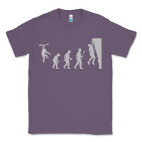 Lavender funny rock climbing evolution Classic Tee - linhVisuals