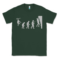 Sports Green funny rock climbing evolution Classic Tee - linhVisuals