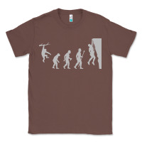 Chestnut funny rock climbing evolution Classic Tee - linhVisuals