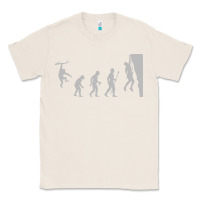 Natural funny rock climbing evolution Classic Tee - linhVisuals