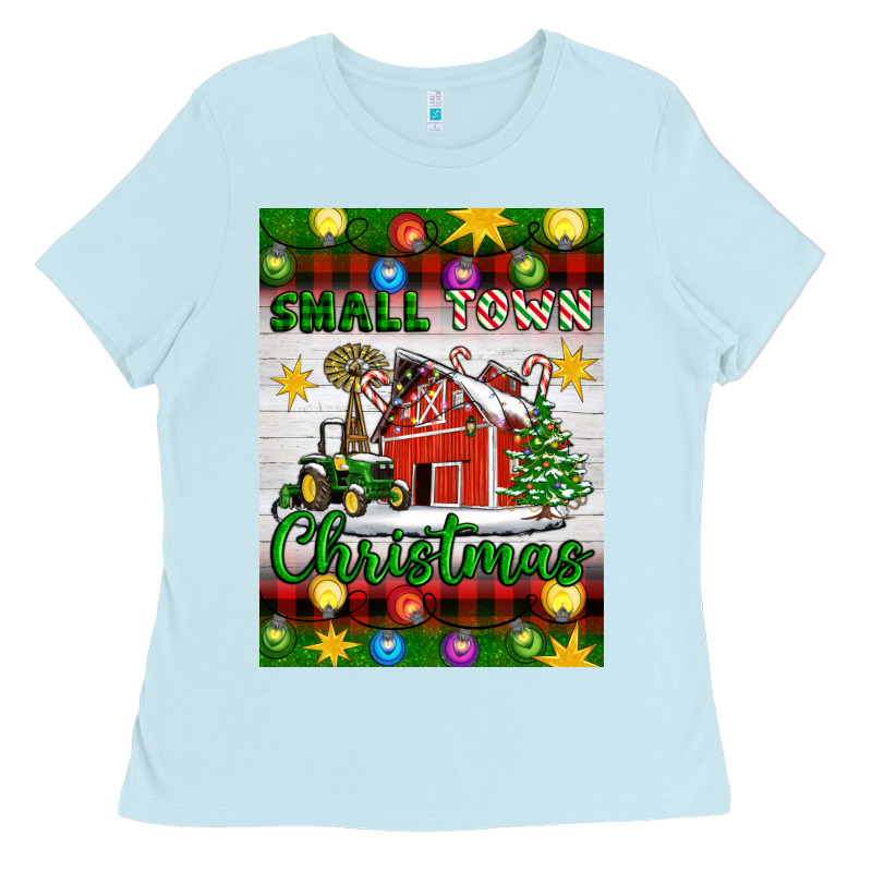 Small Town Christmas Ladies Tee by Artiststas | Teevron