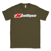 Army Green Nautique Boats Classic Tee - linhVisuals