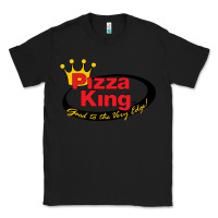 Black Pizza King Cowboy Classic Tee - linhVisuals