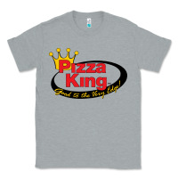 Heather Grey Pizza King Cowboy Classic Tee - linhVisuals