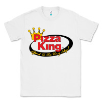 White Pizza King Cowboy Classic Tee - linhVisuals