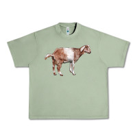 Oil Green Nubian Goat Urban Heavy Tee - LillyAllenDesigns