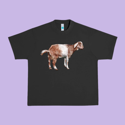 Nubian Goat Urban Heavy Tee Designed By Lillyallendesigns