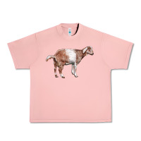Salmon Nubian Goat Urban Heavy Tee - LillyAllenDesigns