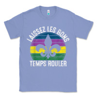 Colony Blue laissez les bons temps rouler gift mardi gras masquerade t shirt Classic Tee - linhVisuals