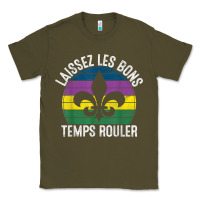 Army Green laissez les bons temps rouler gift mardi gras masquerade t shirt Classic Tee - linhVisuals
